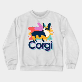 Corgi Retro Dog Owner Pembroke Welsh Corgi Funny Corgi Crewneck Sweatshirt